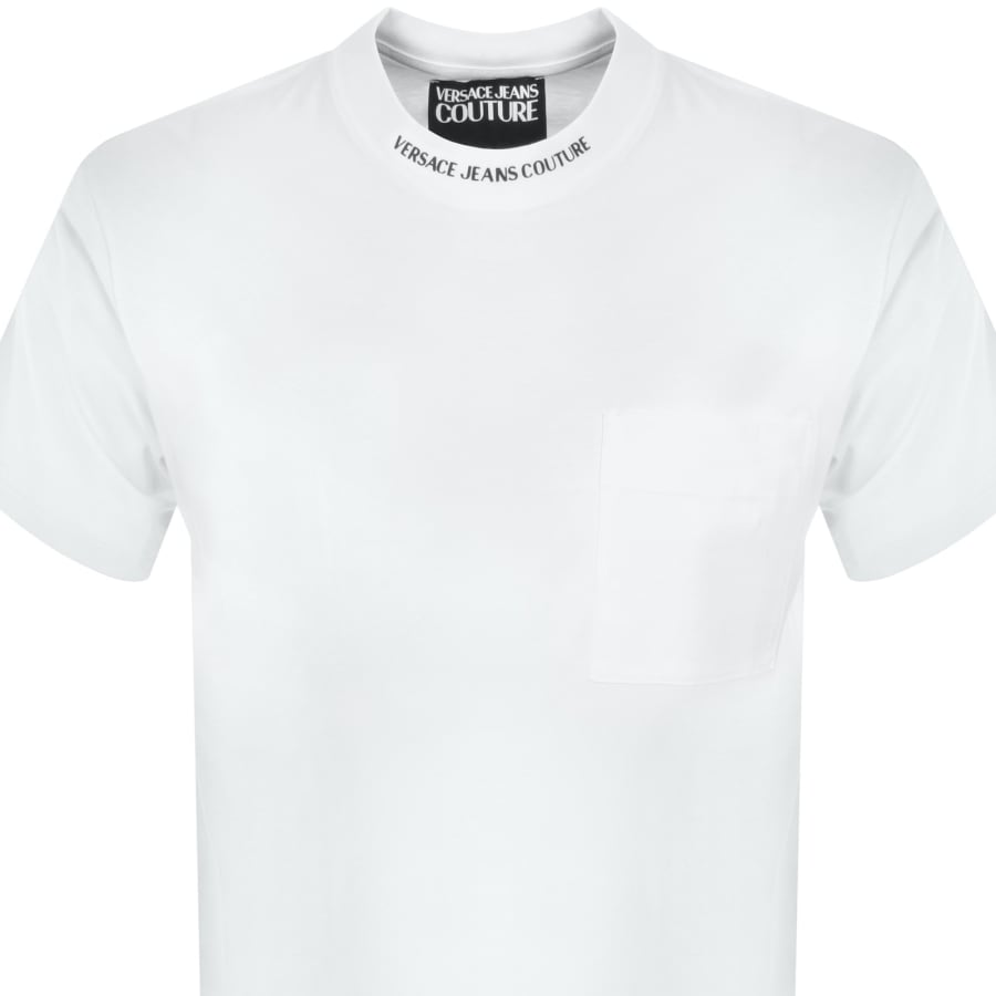 Image number 2 for Versace Jeans Couture Collar T Shirt White