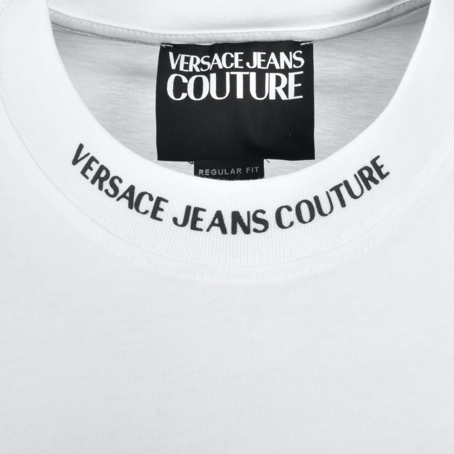 Image number 3 for Versace Jeans Couture Collar T Shirt White