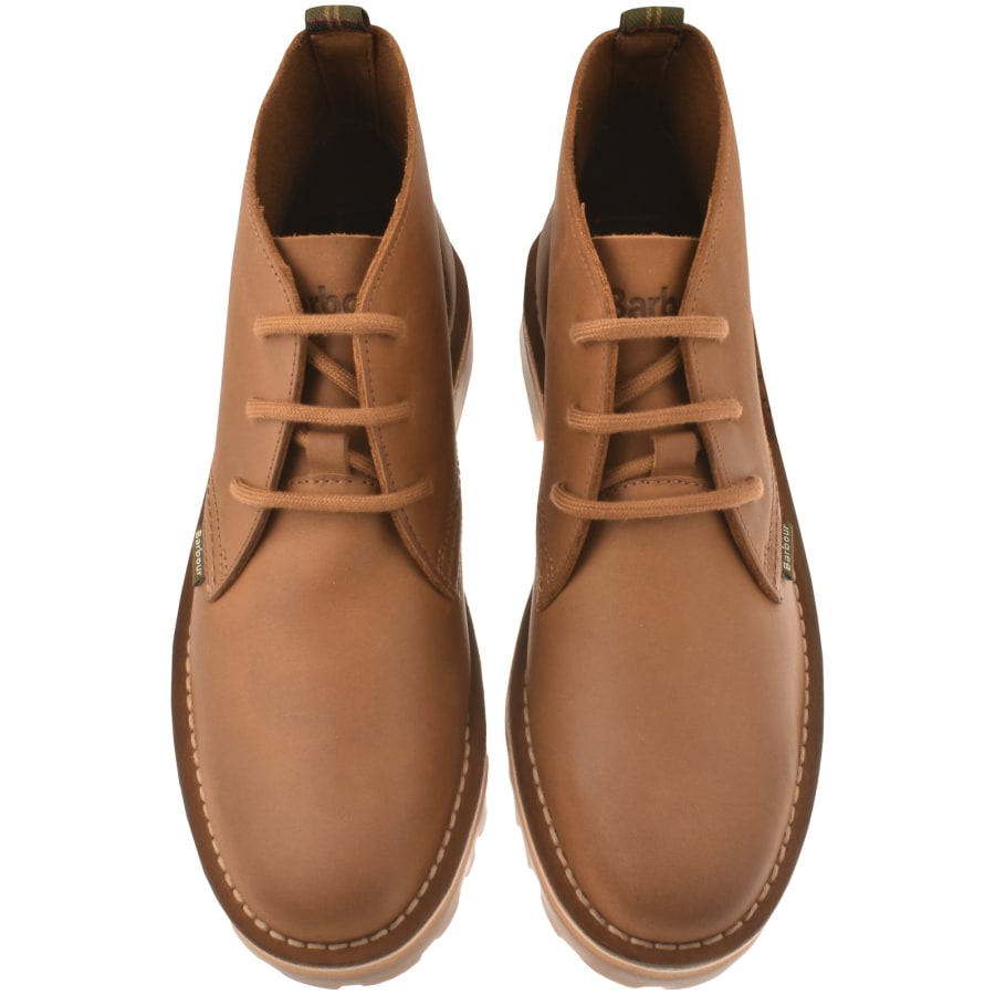 Image number 3 for Barbour Hobart Chukka Boots Brown