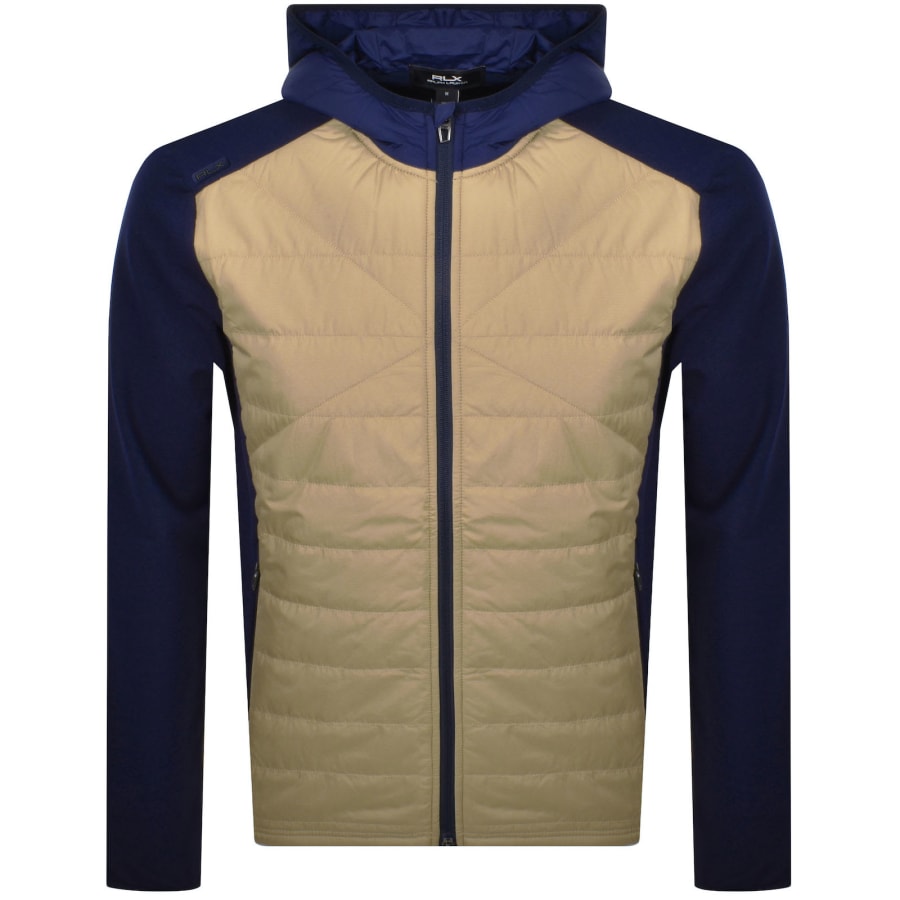 Image number 1 for Ralph Lauren RLX Hybrid Full Zip Hoodie Navy