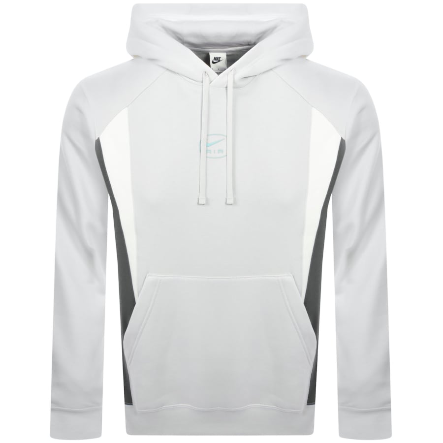 Image number 1 for Nike Air Swoosh Logo Pullover Hoodie Grey