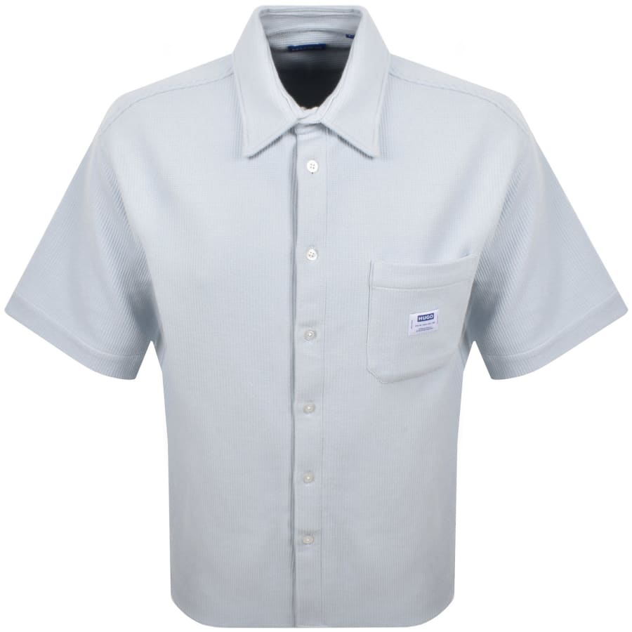 Image number 1 for HUGO Blue Ebronn Short Sleeve Shirt Blue