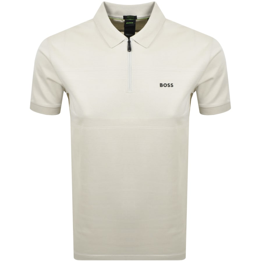 Image number 1 for BOSS Philix Polo T Shirt Beige