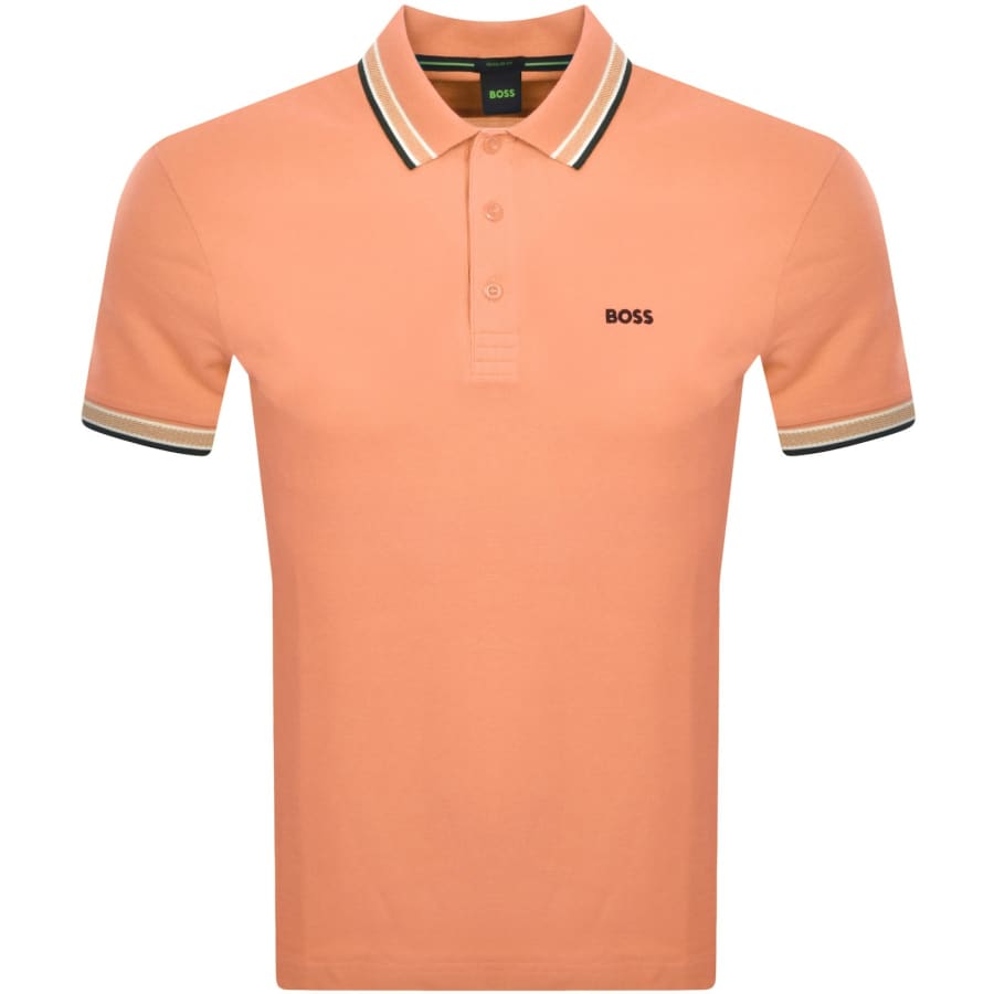 Image number 1 for BOSS Paddy Polo T Shirt Orange