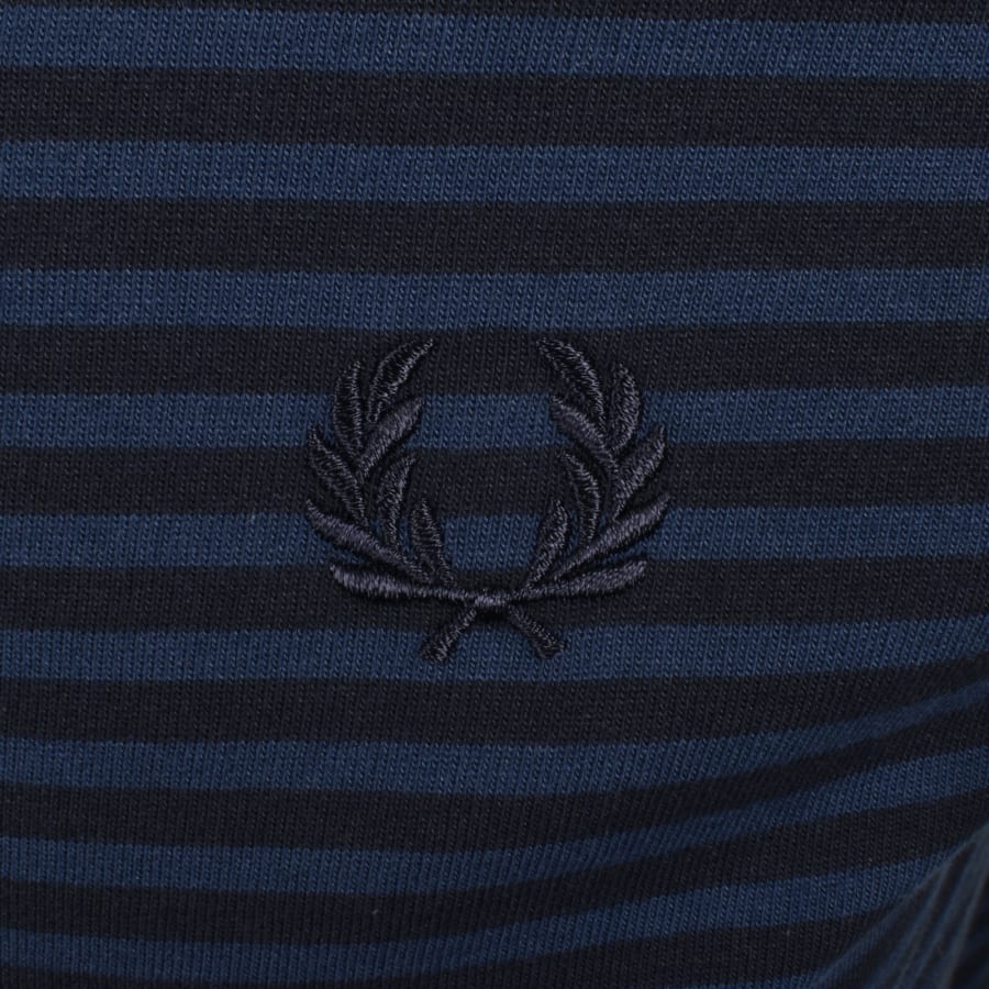 Fred Perry Fine Stripe T Shirt Navy