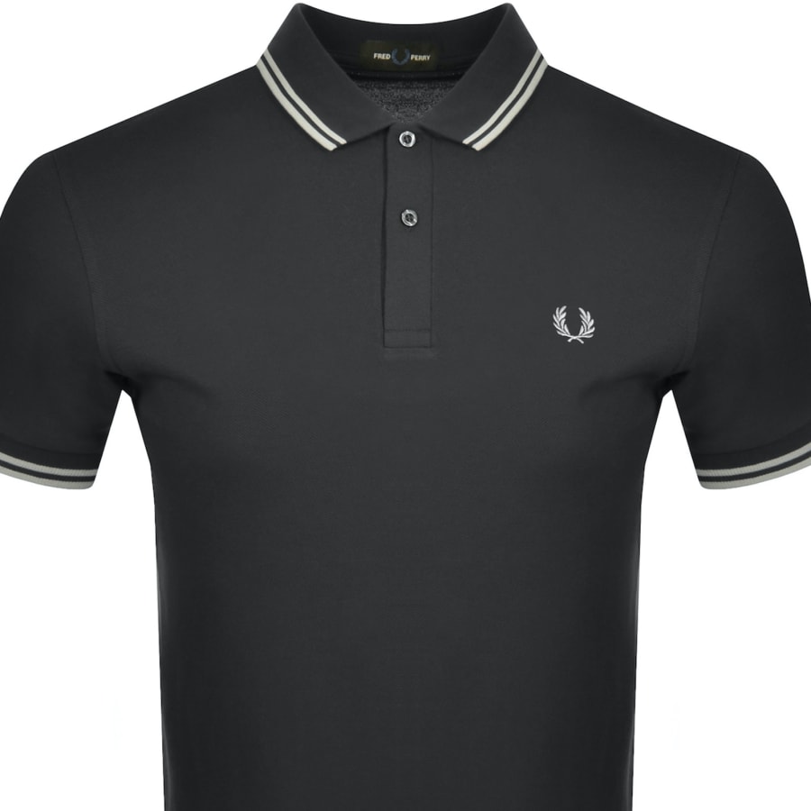 Fred Perry Twin Tipped Polo Anchor Grey