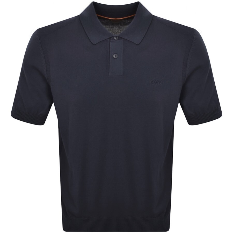 Image number 1 for BOSS Asac P Knit Polo T Shirt Navy