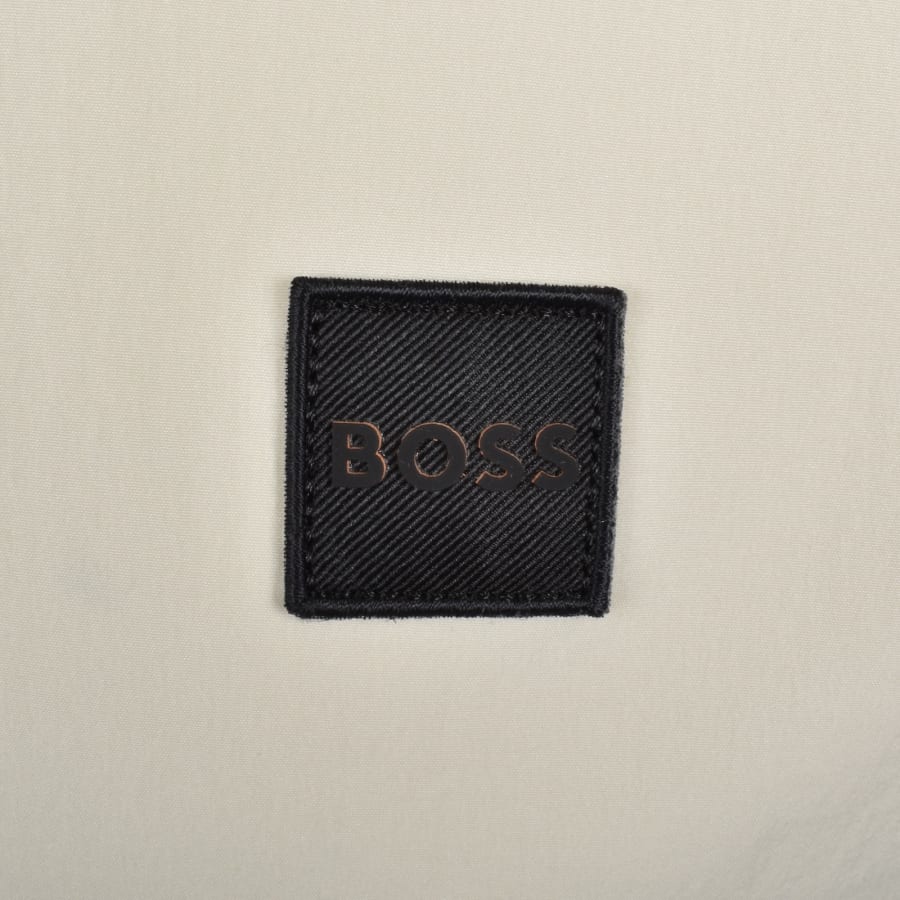 Image number 3 for BOSS Nylon Front T Shirt Beige
