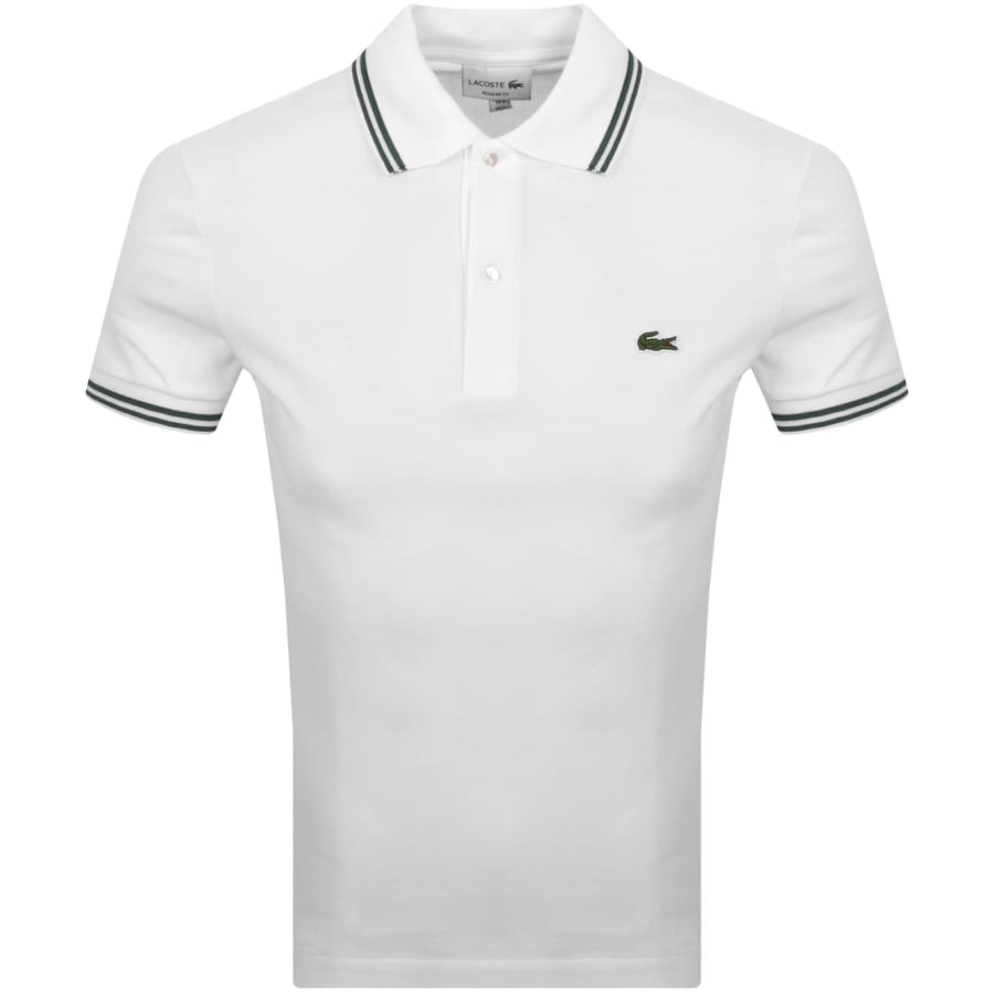Image number 1 for Lacoste Short Sleeved Polo T Shirt White