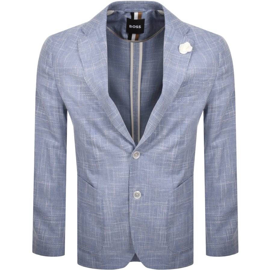 Image number 1 for BOSS Hanry Blazer Jacket Light Blue
