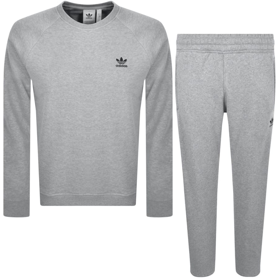 Image number 1 for adidas Originals Tricot Tracksuit Grey