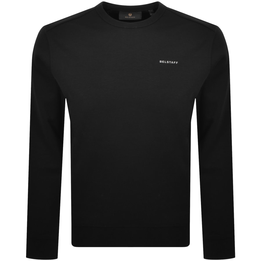 Image number 1 for Belstaff Alloy Crew Neck Sweatshirt Black