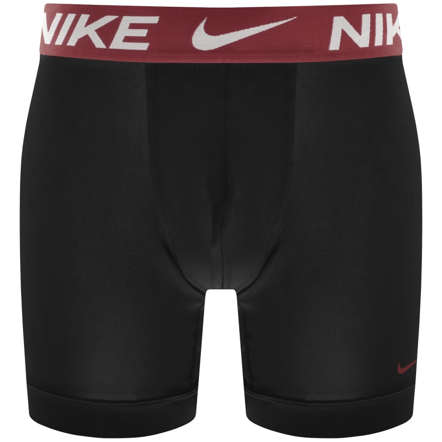 Image number 2 for Nike Essential Micro 3 Pack Boxer Briefs Black