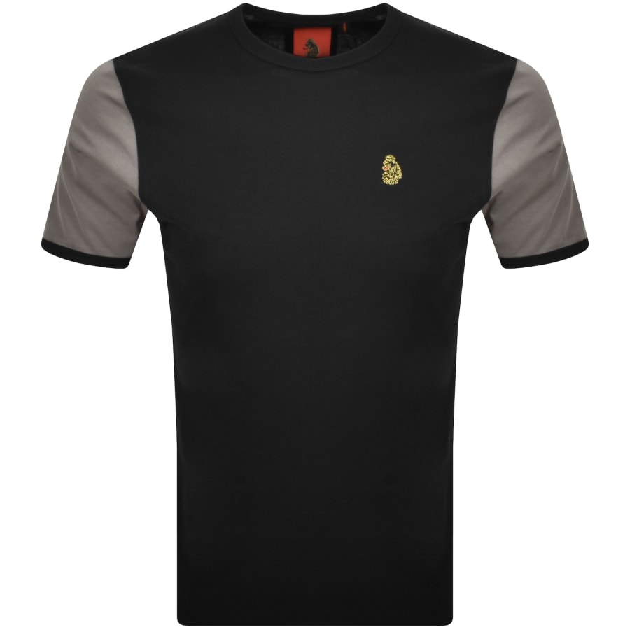 Image number 1 for Luke 1977 Ringer Contrast T Shirt Black