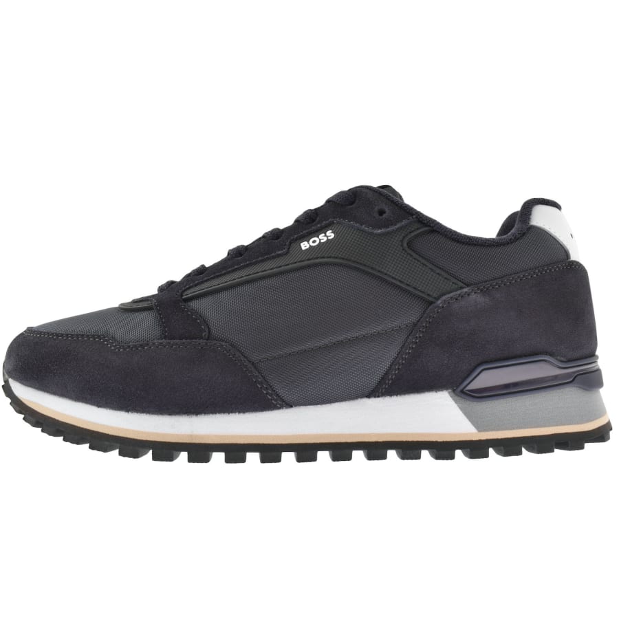 Image number 1 for BOSS Parkour L Runner Trainers Navy
