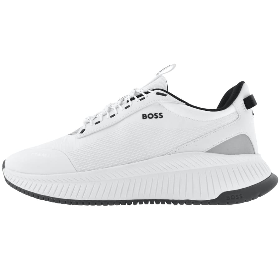 Image number 1 for BOSS Titanium EVO Runner Trainers White