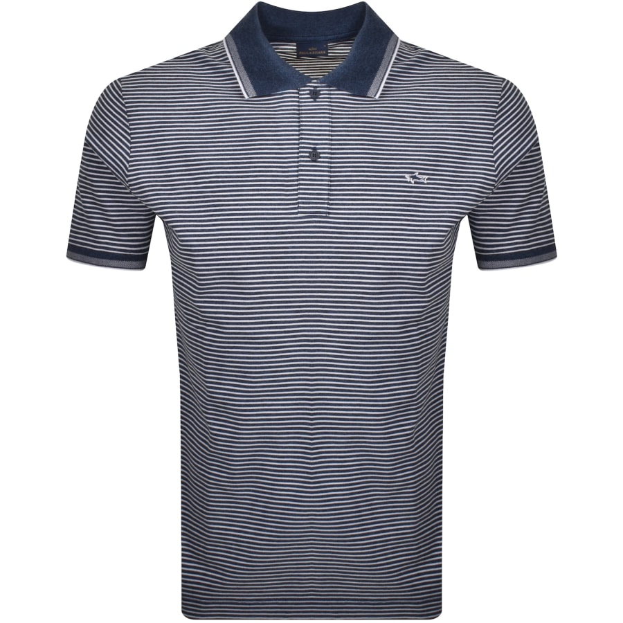 Image number 1 for Paul And Shark Logo Polo T Shirt Navy