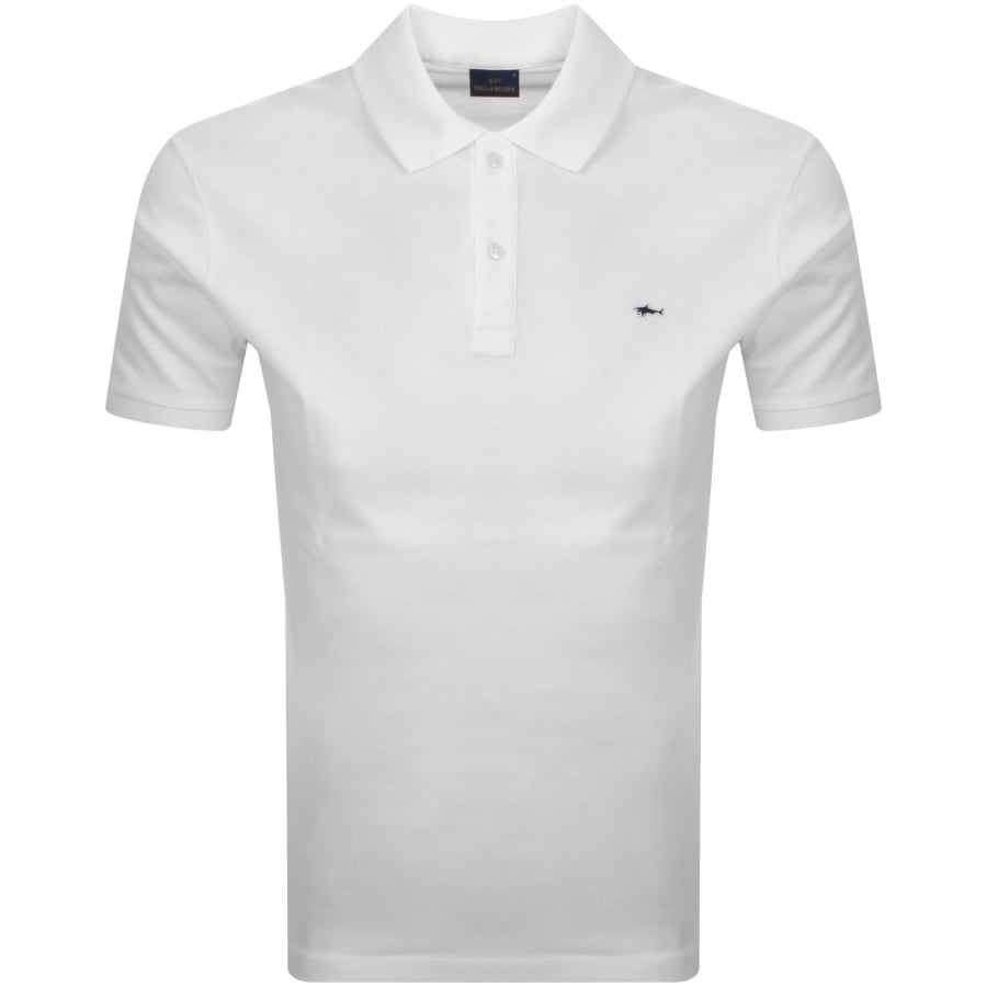 Image number 1 for Paul And Shark Logo Polo T Shirt White