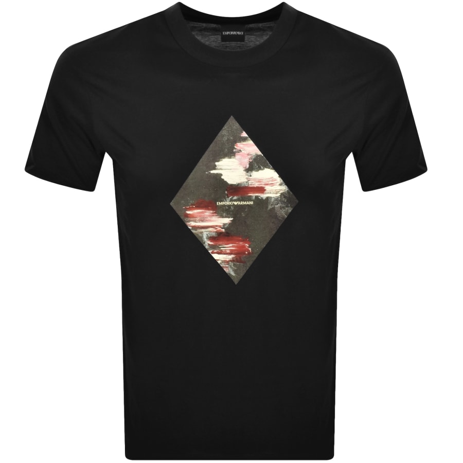 Image number 1 for Emporio Armani Short Sleeve Logo T Shirt Black