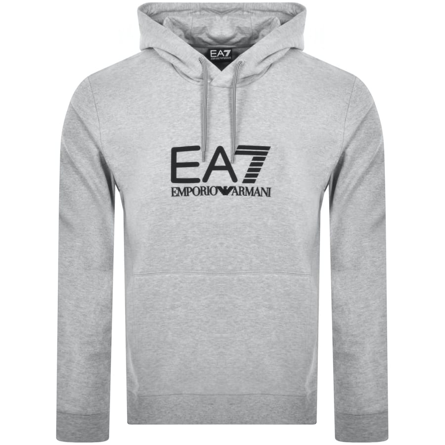 Image number 1 for EA7 Emporio Armani Logo Hoodie Grey
