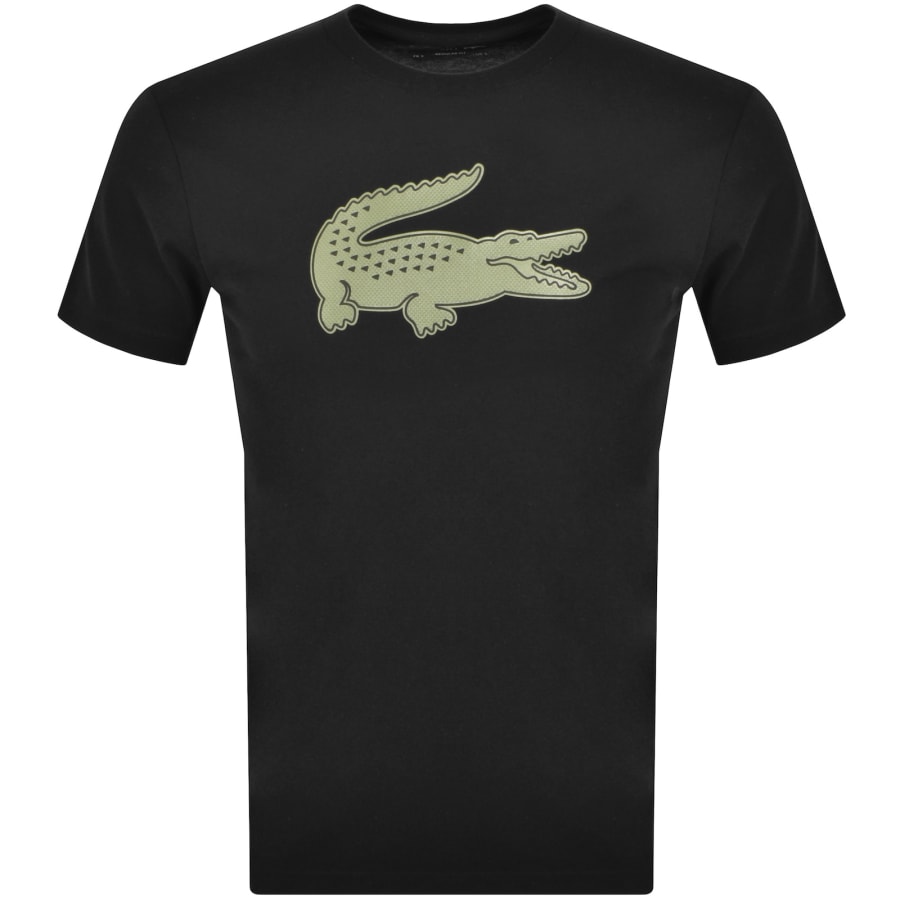 Image number 1 for Lacoste Sport Crew Neck T Shirt Black