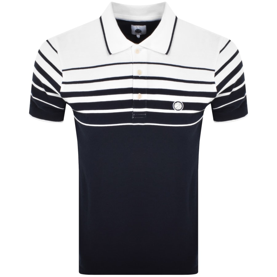 Image number 1 for Pretty Green Gradient Polo T Shirt Navy