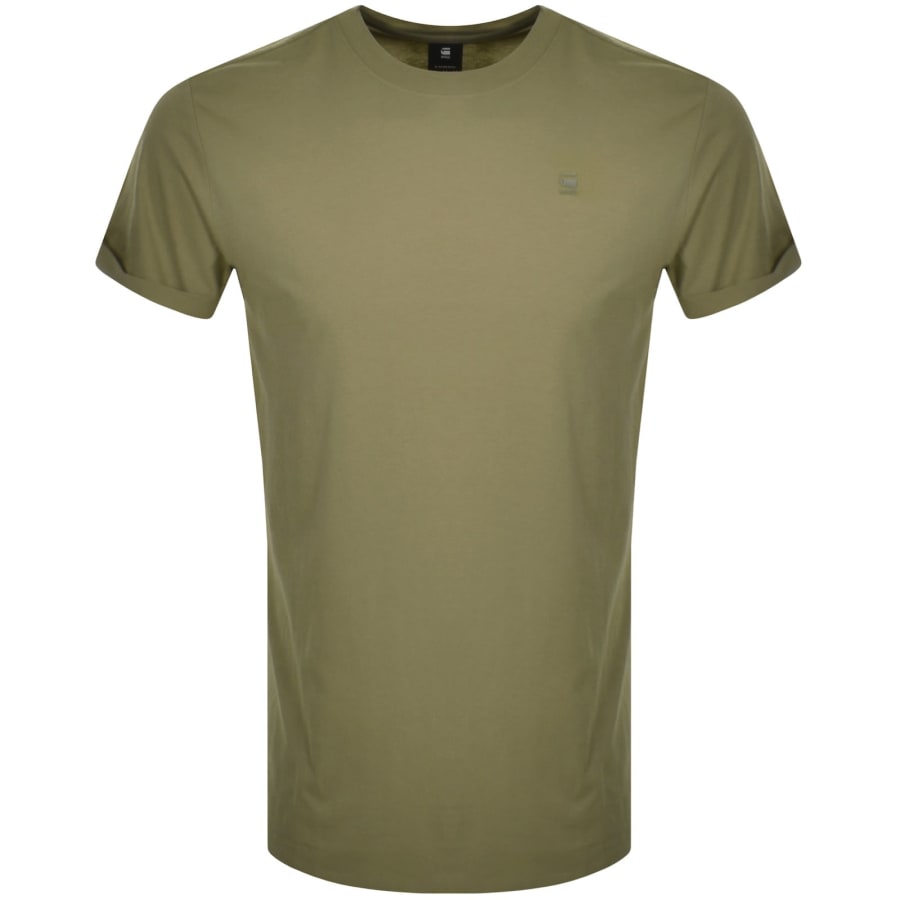 Image number 1 for G Star Lash Logo T Shirt Green