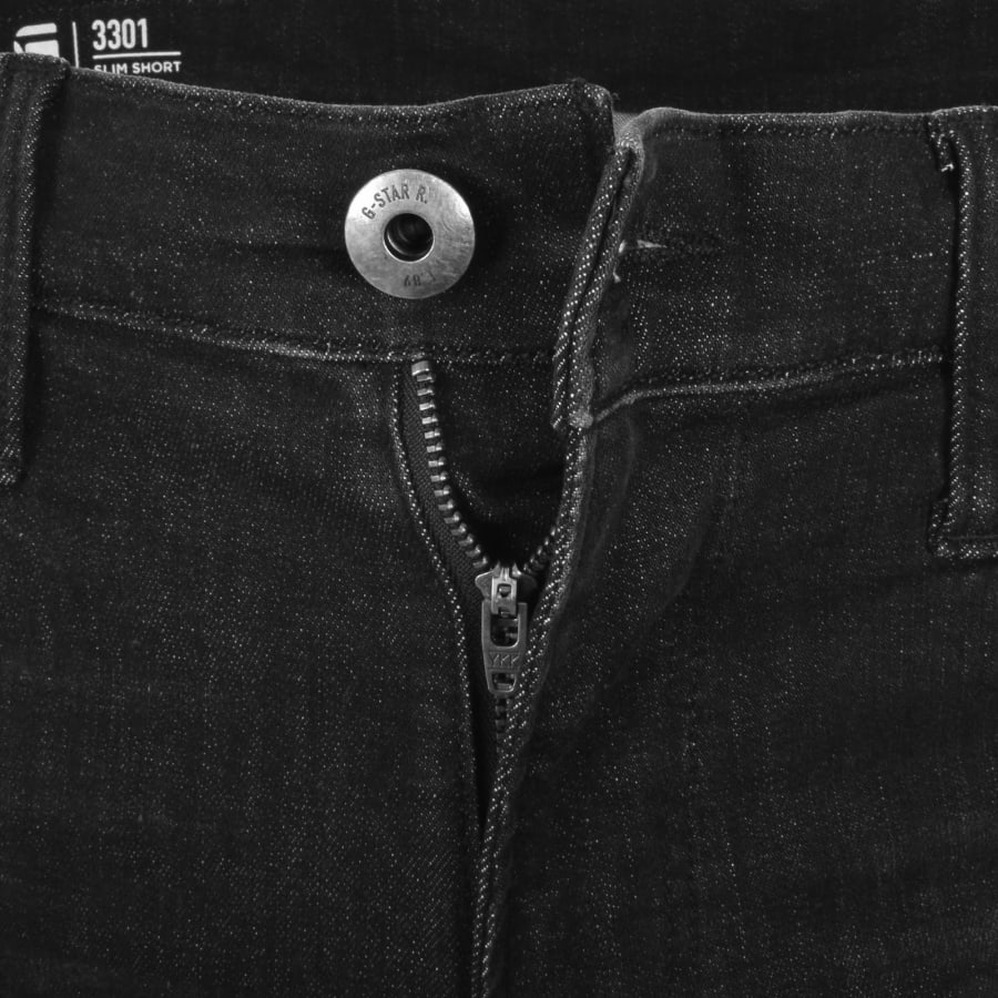 Image number 5 for G Star 3301 Denim Shorts Grey