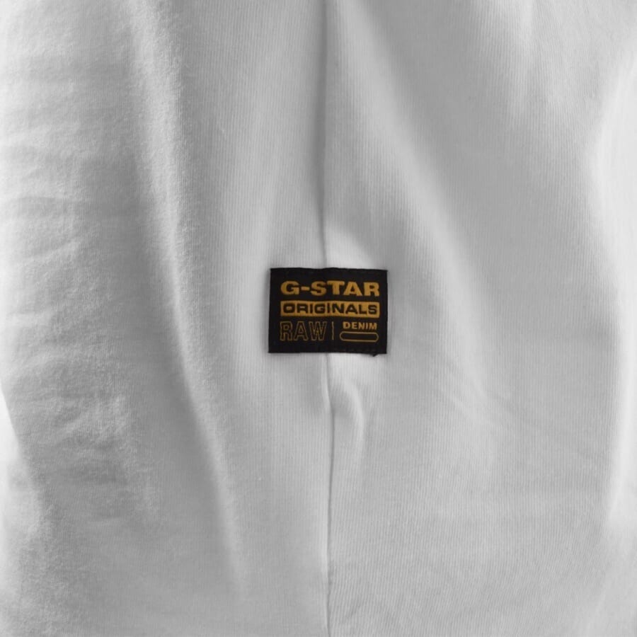 Image number 3 for G Star Slim Base T Shirt White