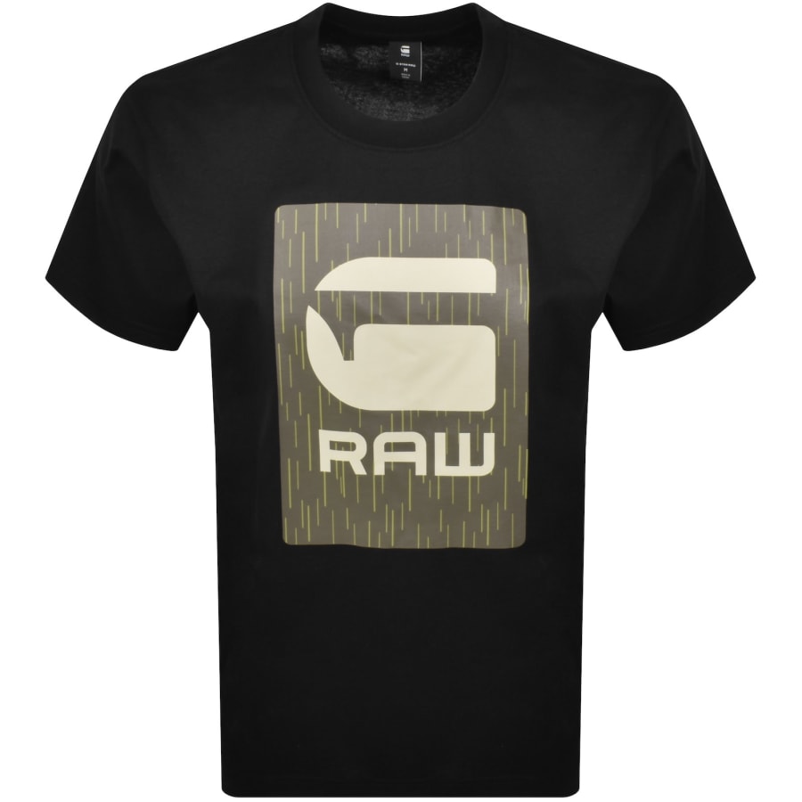 Image number 1 for G Star Burger Box Logo T Shirt Black