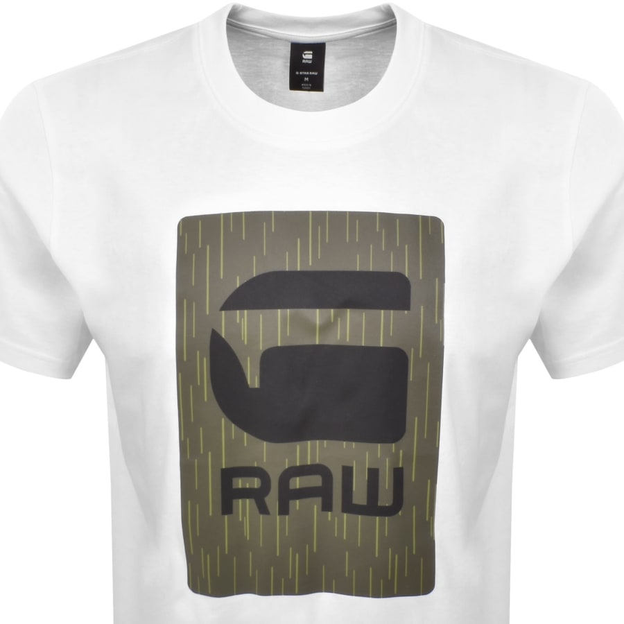Image number 2 for G Star Burger Box Logo T Shirt White