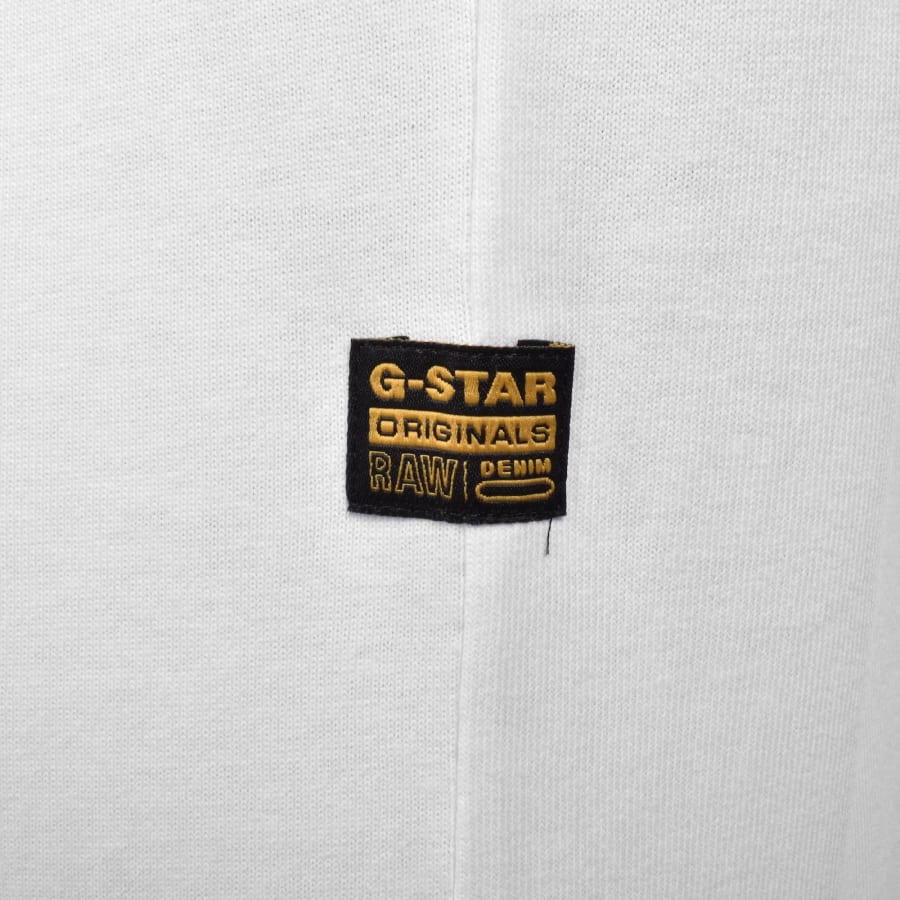 Image number 4 for G Star Burger Box Logo T Shirt White