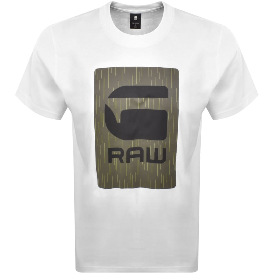 Image number 1 for G Star Burger Box Logo T Shirt White