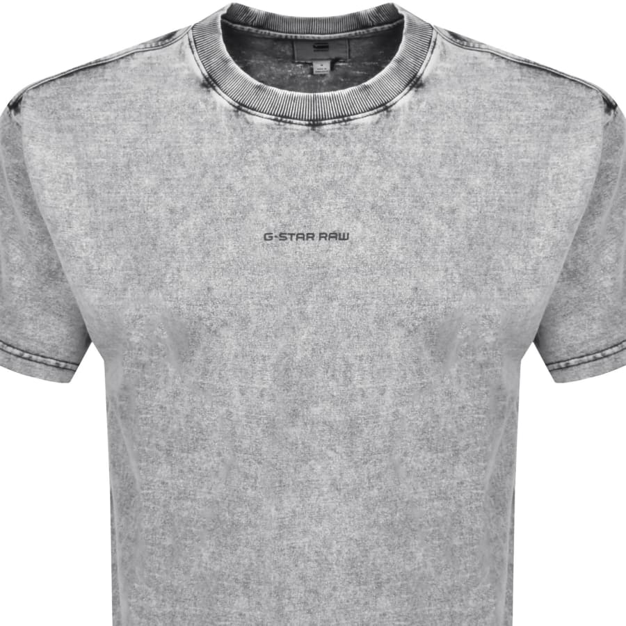 Image number 2 for G Star Logo Washed T Shirt Black