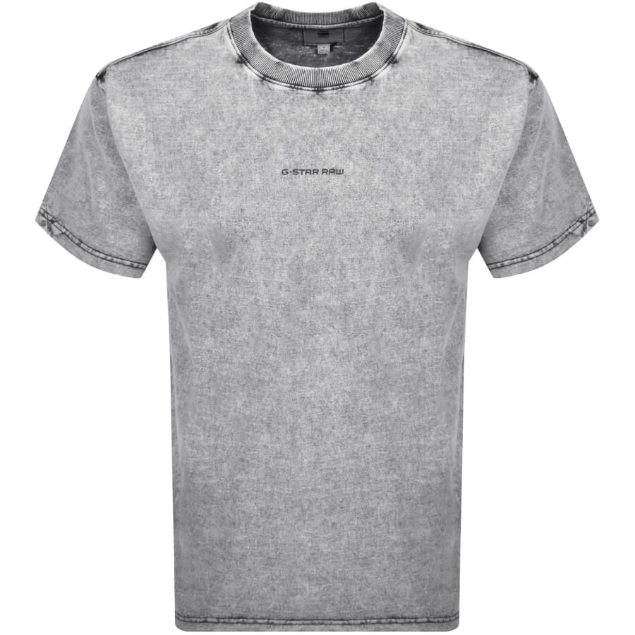 Image number 1 for G Star Logo Washed T Shirt Black