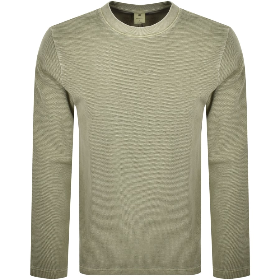 Image number 1 for G Star Overdyed Sweatshirt Green