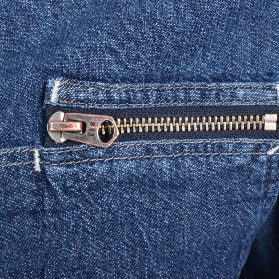 Image number 5 for G-Star Pleated Shirt In Blue