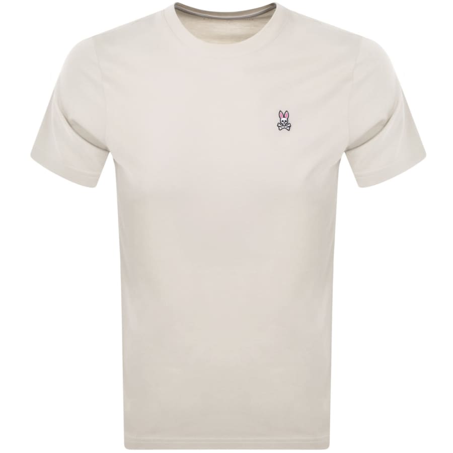 Image number 1 for Psycho Bunny Classic Crew Neck T Shirt Beige