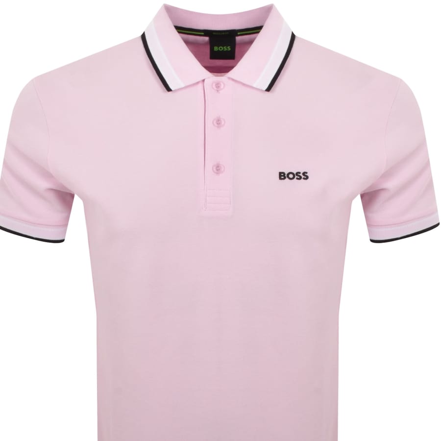 BOSS Paddy Polo T Shirt Pink
