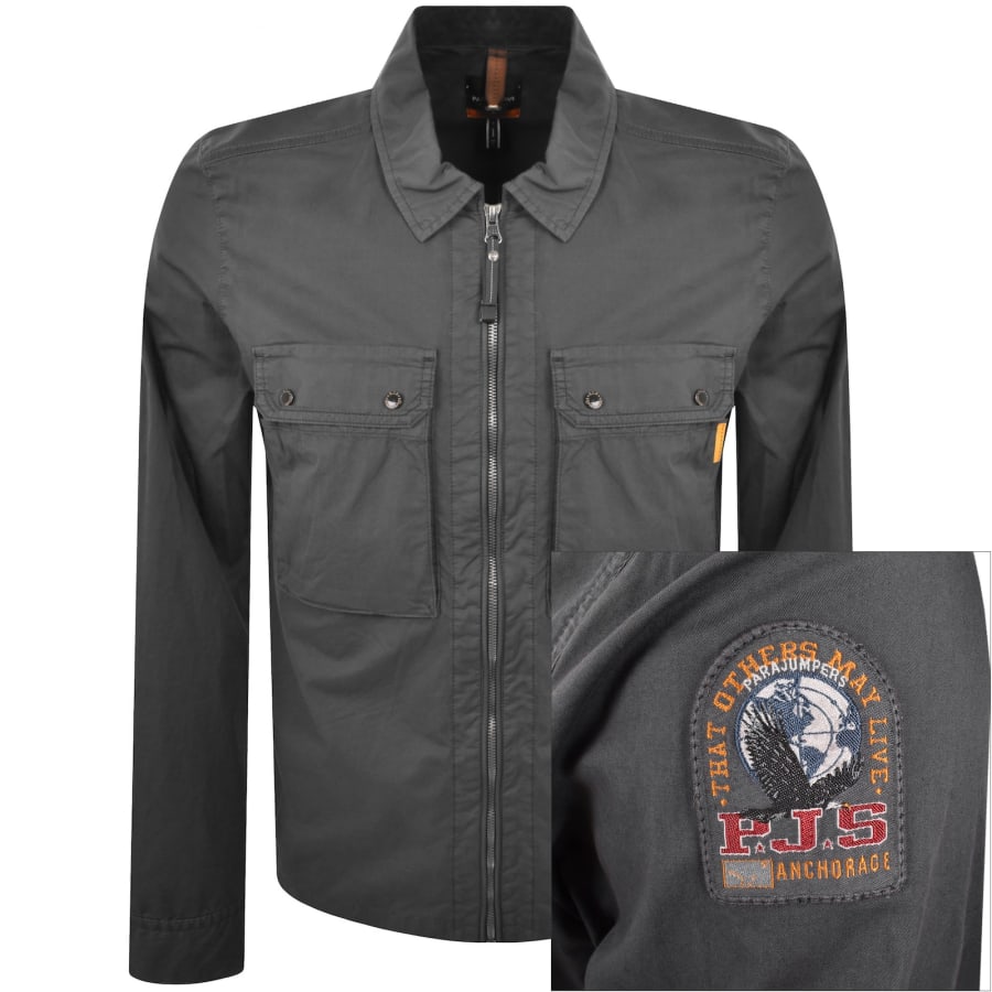 Image number 1 for Parajumpers Tel Overshirt Grey