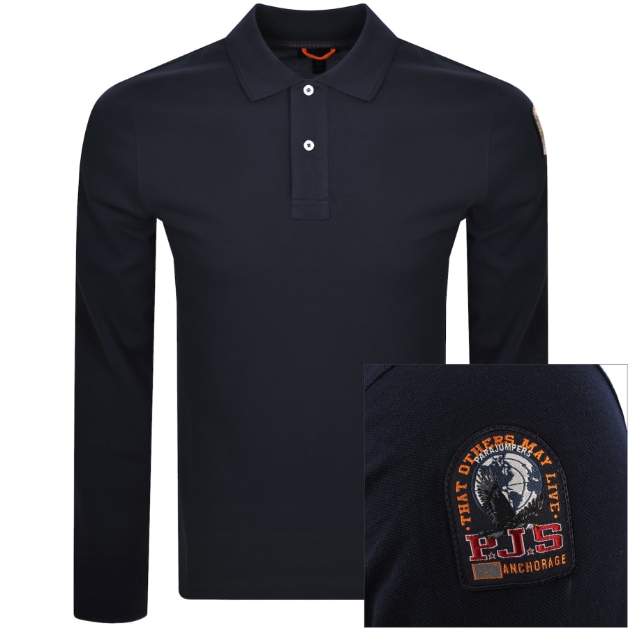 Image number 1 for Parajumpers Oberon Polo T Shirt Navy