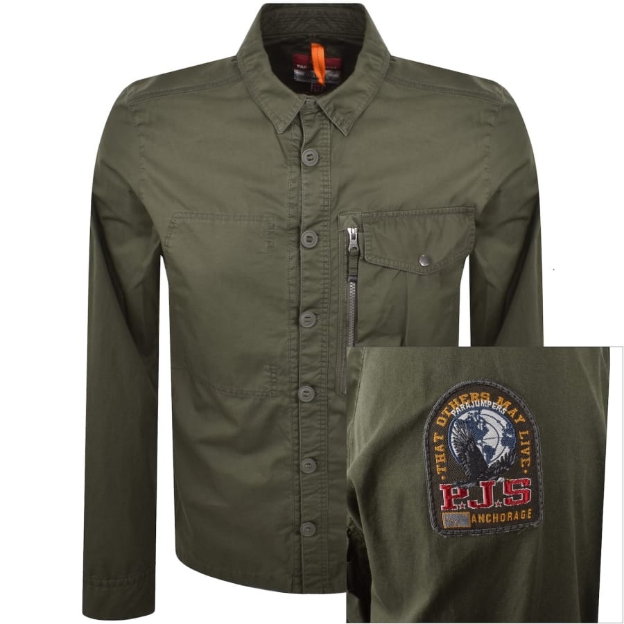 Image number 1 for Parajumpers Kurtis Overshirt Green