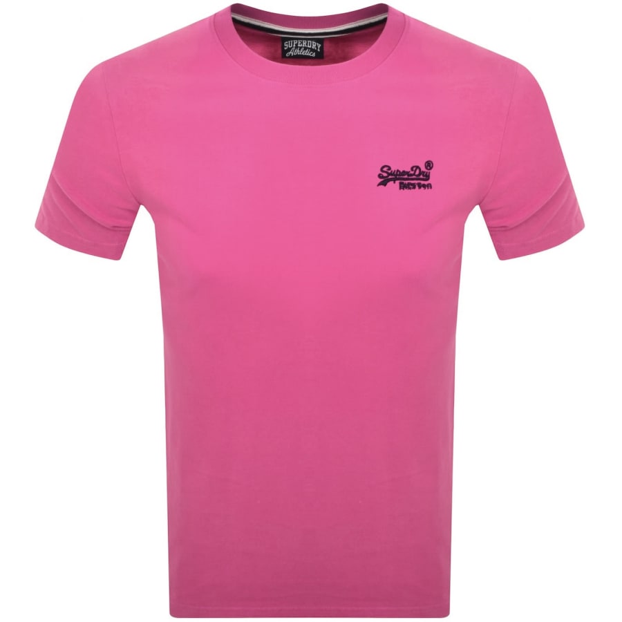 Image number 1 for Superdry Essential Logo T Shirt Pink