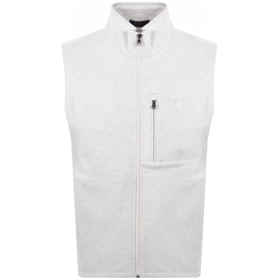 Image number 1 for Ralph Lauren Full Zip Gilet Grey