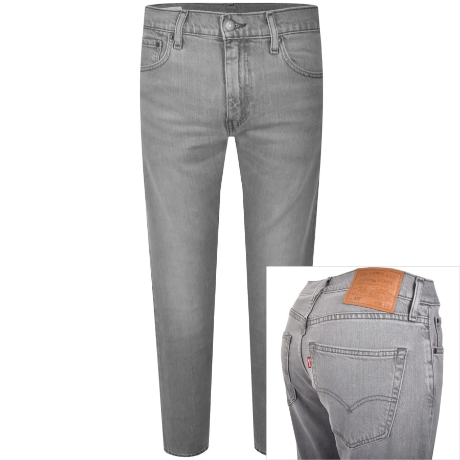 Image number 1 for Levis 512 Slim Tapered Jeans Grey