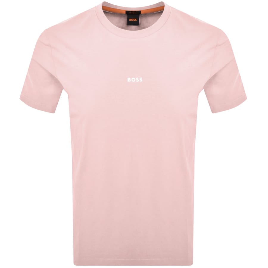 Image number 1 for BOSS TChup Logo T Shirt Pink