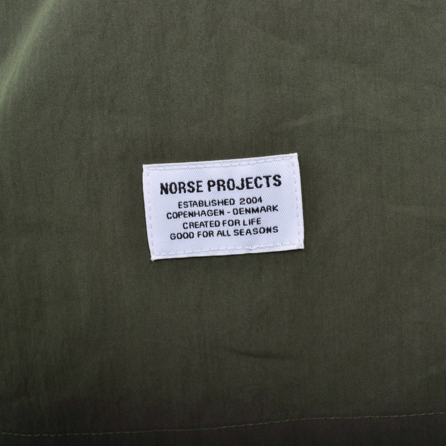 Image number 3 for Norse Projects Silas Tech Poplin 2.0 Shirt Green