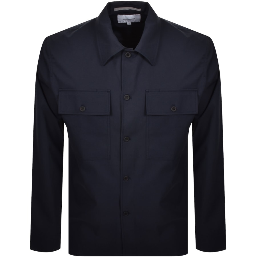 Image number 1 for Norse Projects Hjalmer Solotex Overshirt Navy