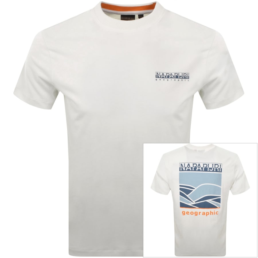 Image number 1 for Napapijri Sovana Logo T Shirt White
