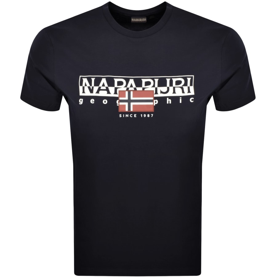 Image number 1 for Napapijri S Aylmer T Shirt Navy